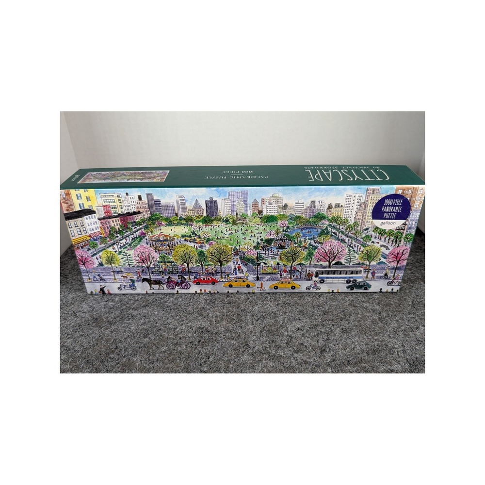 Galison Michael Storrings Cityscape 1000 Piece Panoramic Jigsaw Puzzle NYC
